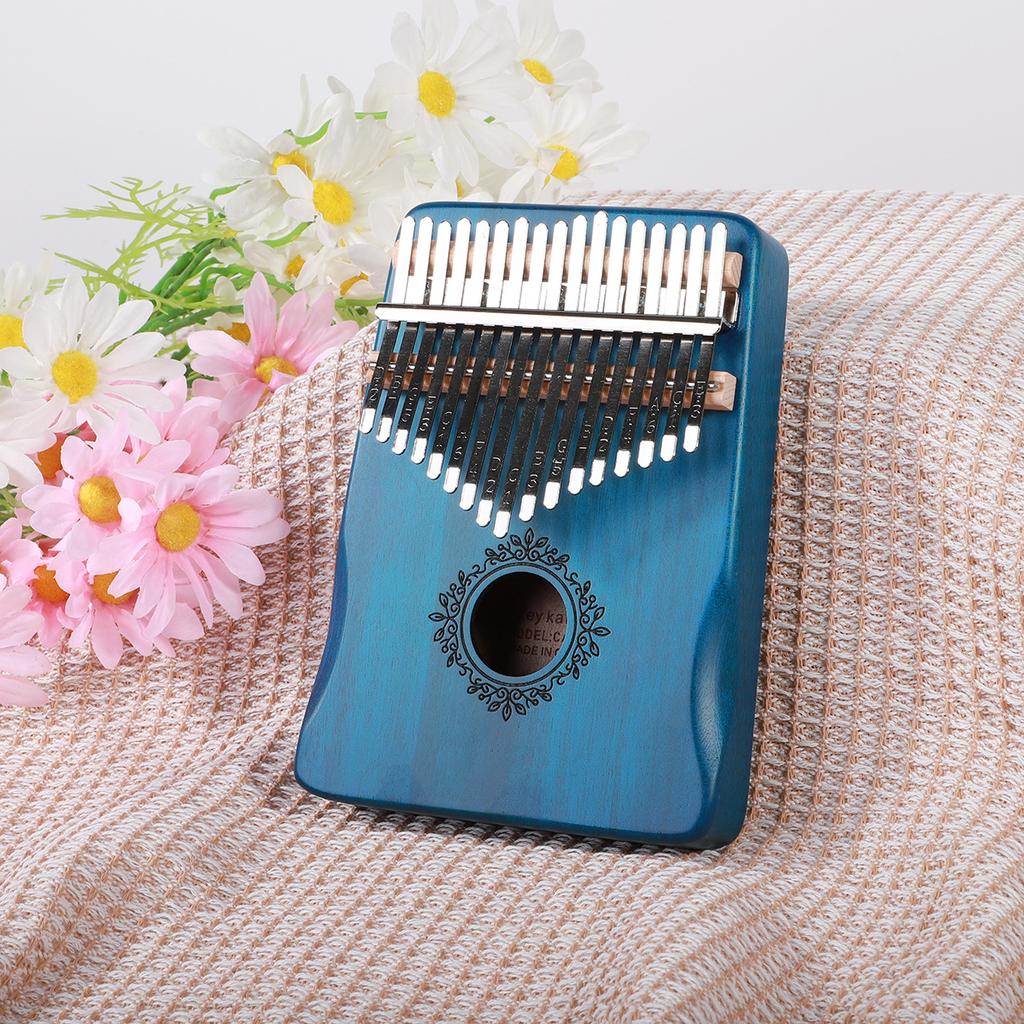 21 Key Mahogany Kalimba 17 key Thumb Piano Portable Finger Piano for Beginner Mbira Gifts for Adults/Kids