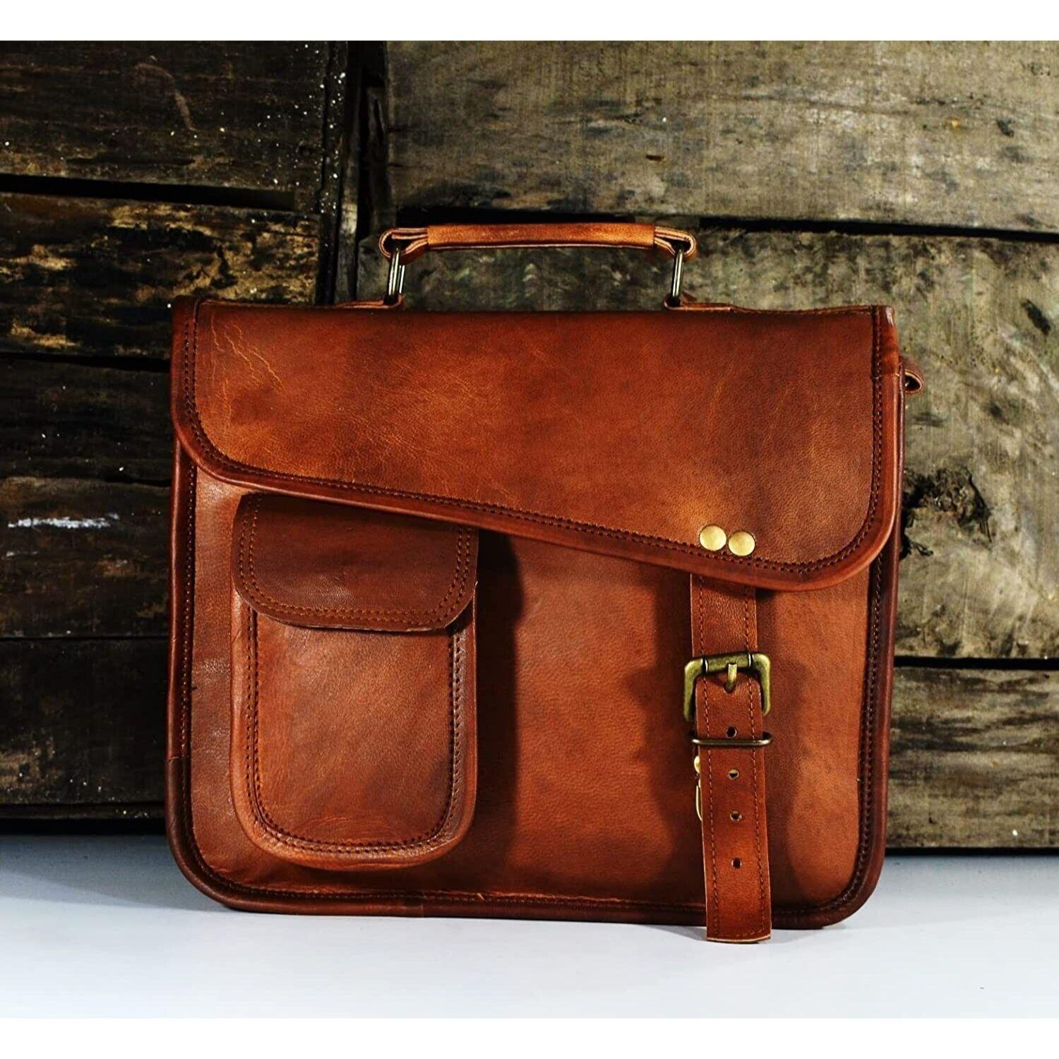 Мужской маленький портфель из натуральной кожи — фото 3