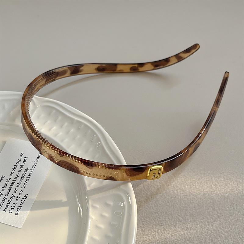 Trendy Sunglasses Frame Shape Acrylic Hairbands for Women Toothed Headband Anti-slip Traceless Hair Hoop Hair Accessories