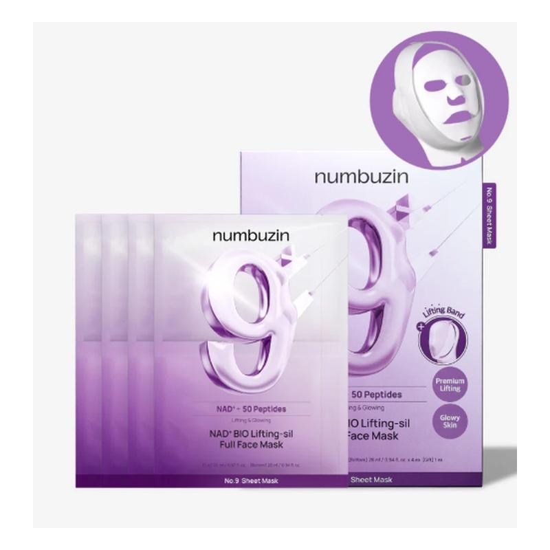 Numbuzin Mask Sheet No.9 NAD BIO Lifting-sil 4ea 4ea