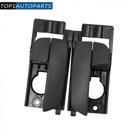 2X Front Left & Right Interior Door Handle Black For 2006-2011 Hyundai Accent