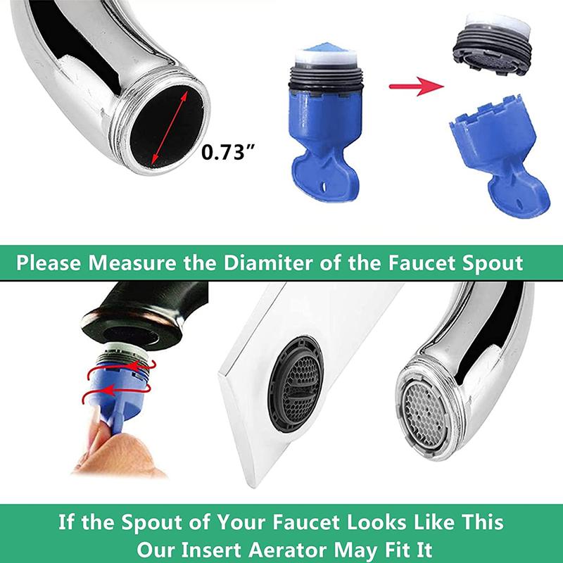 Faucet Aerator Female Thread Replaceable Water Saving Spout Net Tap Device Diffuser Filter Adapter Bubbler Kitchen Equipment