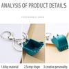 4 Pcs Excavator Zinc Zinc Alloy Keychain Bulldozer Car Keychain Trendy Bulldozer Keychain  Gift