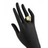 Exaggerate Colored Crystal Rings Gold Metal Open Ring Adjustable Rhinestone Rings  Daily