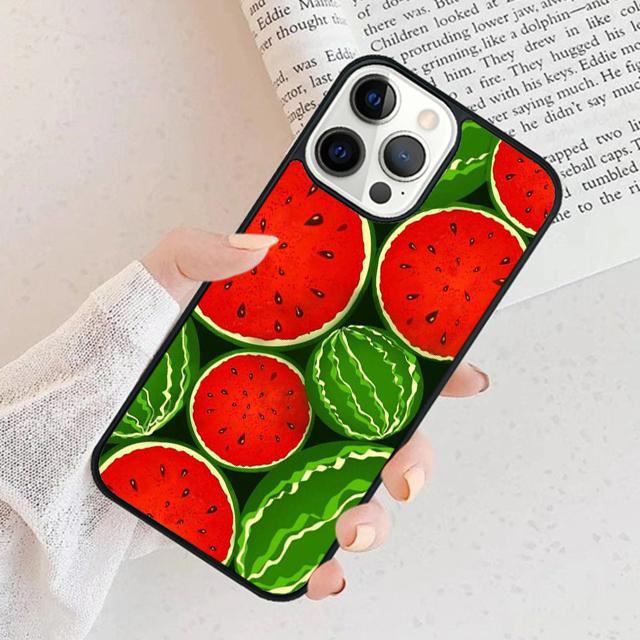 Cute Summer Fruit Watermelon Phone Case For iPhone 17 Air 15 16 Cover  11 13 14 Pro Max 12 Plus Max Fundas