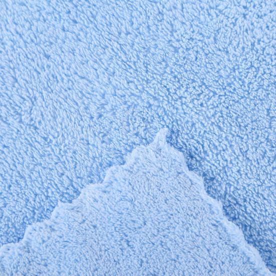 2ks Jednobarevné jednobarevné ručníky z korálového rouna s pohlcováním vody pro novorozence