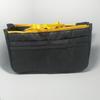 Multicolor Polyester Travel Makeup Bag With Double Zippers For Organizing Cosmetics And Toiletries