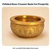 Chinese-Style Feng Shui Treasure Bowl Gold-Colored Decorative with Embossed