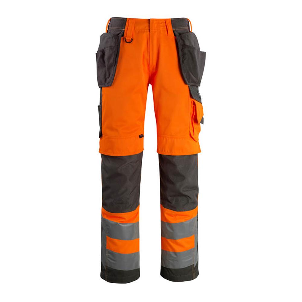 Mascot Mens Safe Supreme Wigan Hi-Vis Holster Pocket Work Trousers