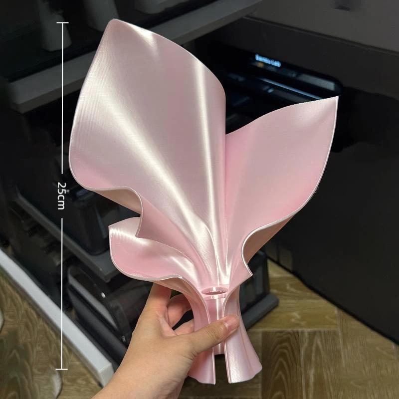 Nordic Style Flower Bouquet Vase 3D Printing Creative Desktop Ornament Modern Art Irregular Flower Display Container Office