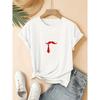 Happy Father's Day Stylish and Cute Printed Pattern Short-sleeve Pullover with Beard and Tie Design for Young Ladies T Shirt Machine