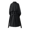 Men Mid-length Windbreaker Hip Hop Autumn Trench Coat Cardigan Men Spring Coat Turn-down Collar Men Autumn Coat for Street