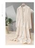 French fungus edging leads embroidered dress 2026 spring fashion versatile mid length skirt