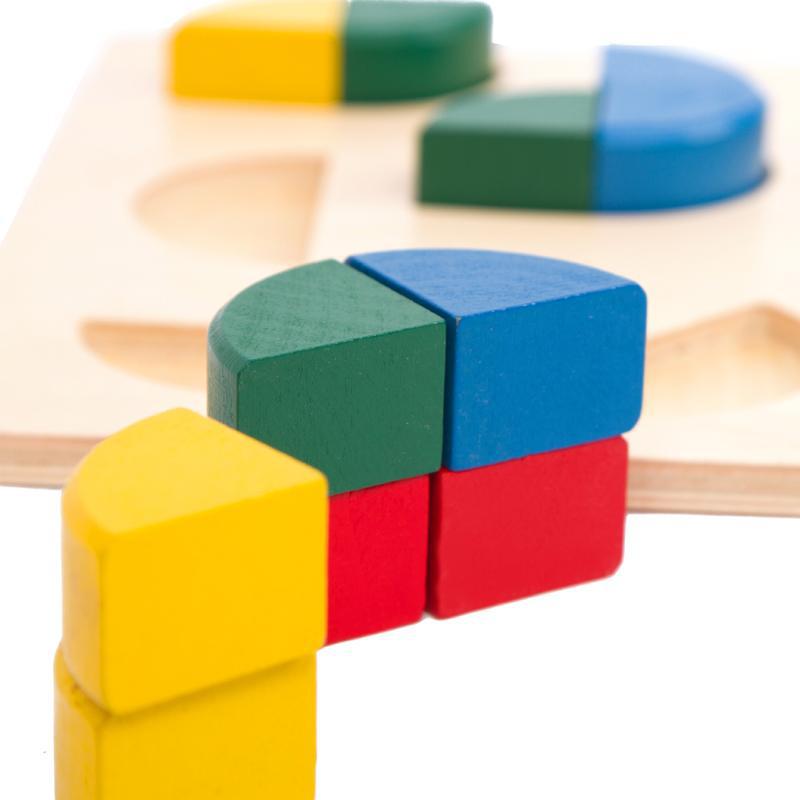 Montessori Sensory Math Puzzle & Educational Wooden Blocks for Kids