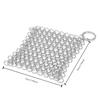 Stainless Steel Chainmail Cast Iron Cleaner - Durable, Non-Scratch Kitchen Tool