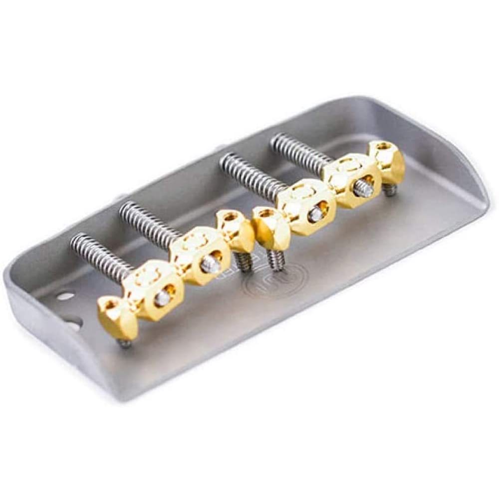 

Mastery Bridge Mastery Bridge Replacement Bridge Hardtail Bridge Through Body Type M6 Hardtail Bridge of Screw Holes (For Guitar/Number 4) []