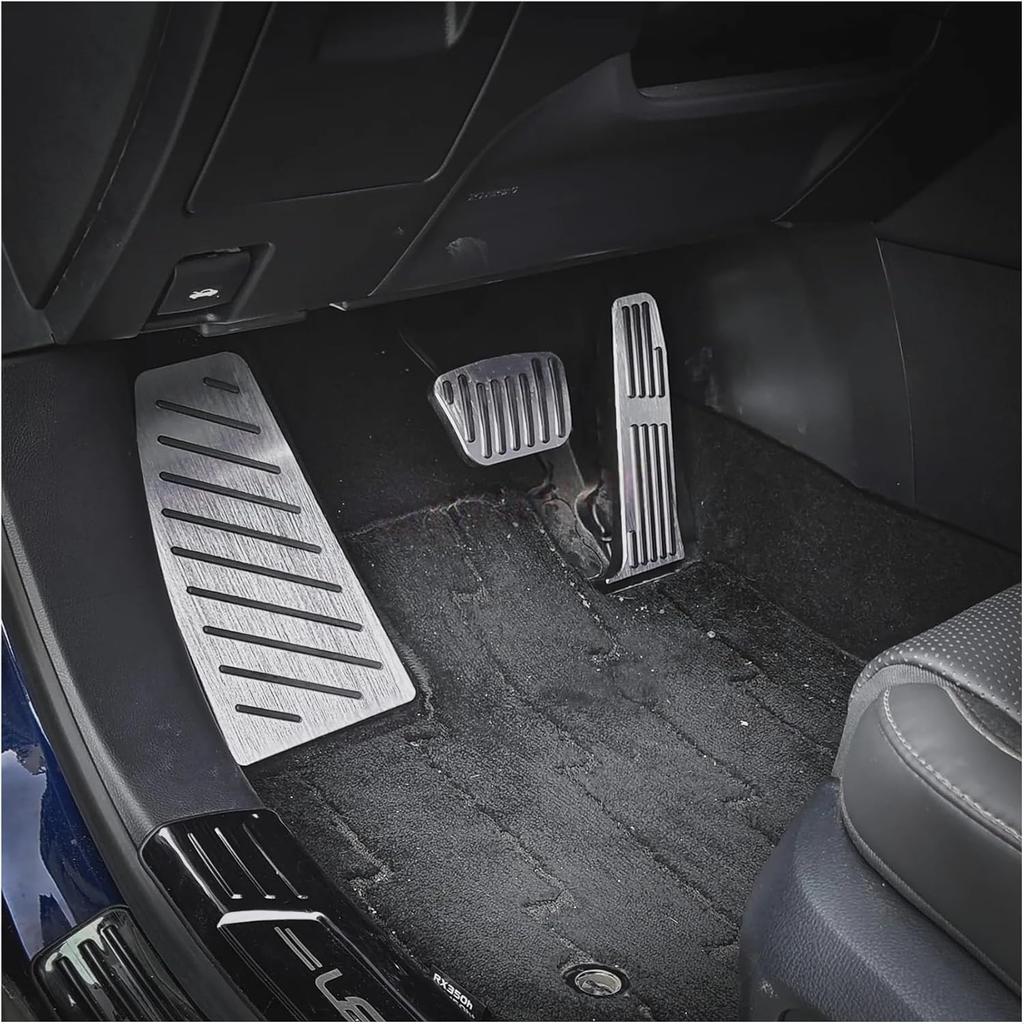 Non-Slip Footrest Foot Rest Gas Brake Accelerator Pedal Cover Set Compatible for Lexus RX350h RX450h+ RX500h 2023 2024 2025 Accessories