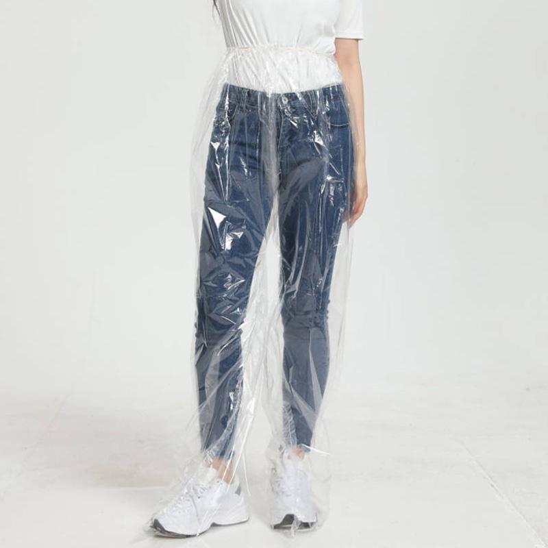 1PC Pack Fuß Outdoor Reise wasserdichte Regenhose Einwegbedarf Regenhose klar Regenmantel