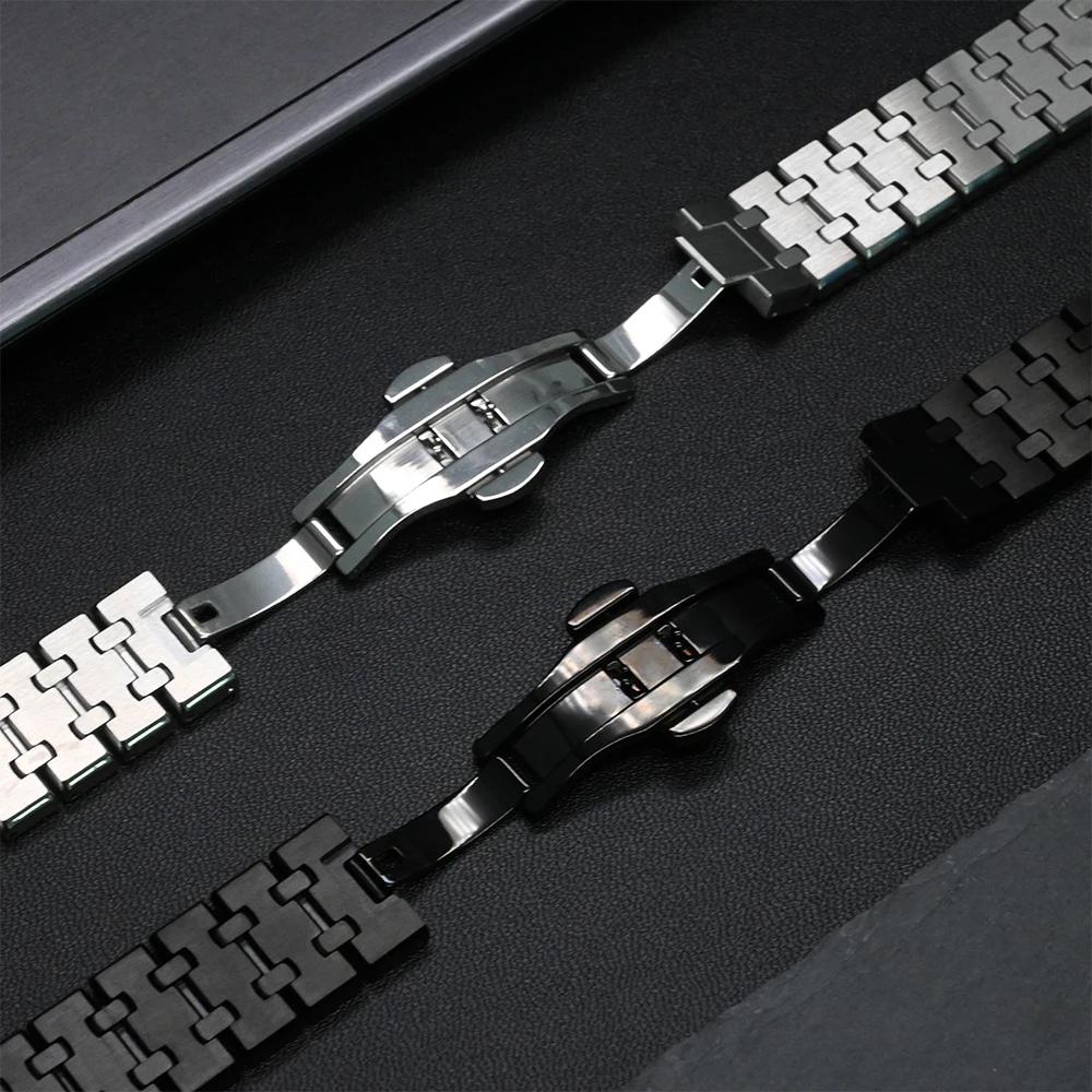 No Gaps Metal Strap for Samsung Galaxy Ultra Watch 47mm Curved End Band Stainless Steel Bracelet for GALAXY ULTRA 7 47 Watchband