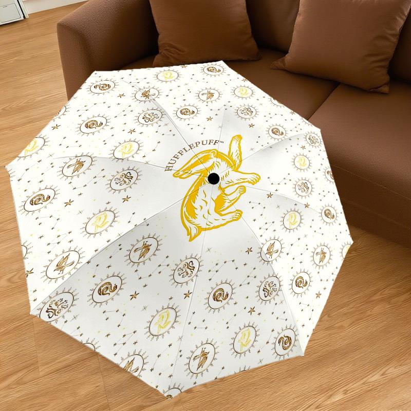 1PC Warner Hufflepuff Badger Umbrella-8-Rib Reinforced, Automatic Open, Lightweight-A98
