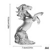 Crystal Horse Figurine 2026 Zodiac Horse Statue Home Desktop Bookshelf Office Ornament Horse Decor Feng Shui Bring Fortune
