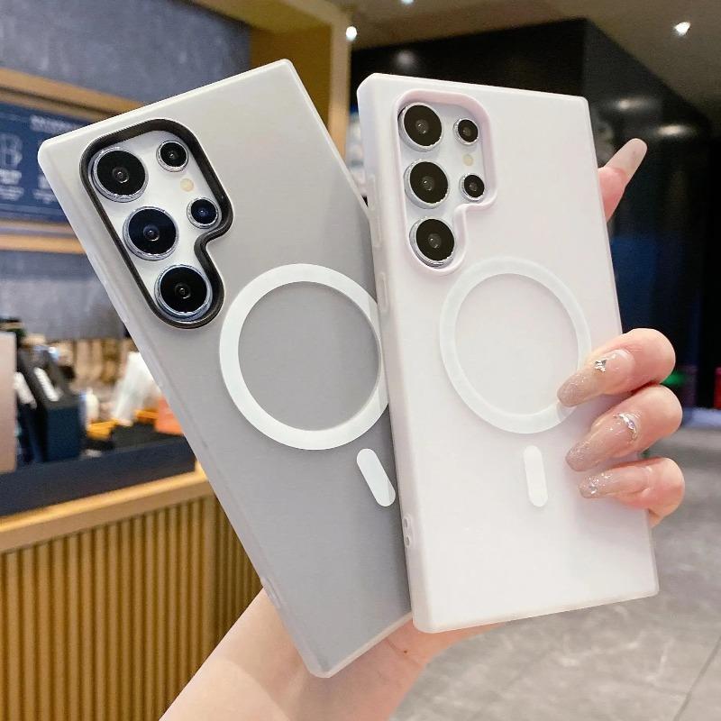 Jelly 2in1 Magnetic Case for Samsung Galaxy S25 Edge S25FE S25 S24 Ultra S23 Plus Matte Shockproof Soft Silicone Cover For Galaxy A17 A07