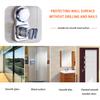 Shower Head Holder Adjustable Shower Spray Bracket Nail-free Wall Mounted Showerhead Rack  Silver