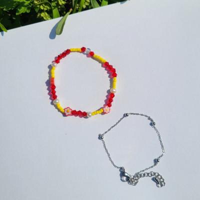 L’OMBRILLANT La Vie En Rose Armband-Set (ROT)