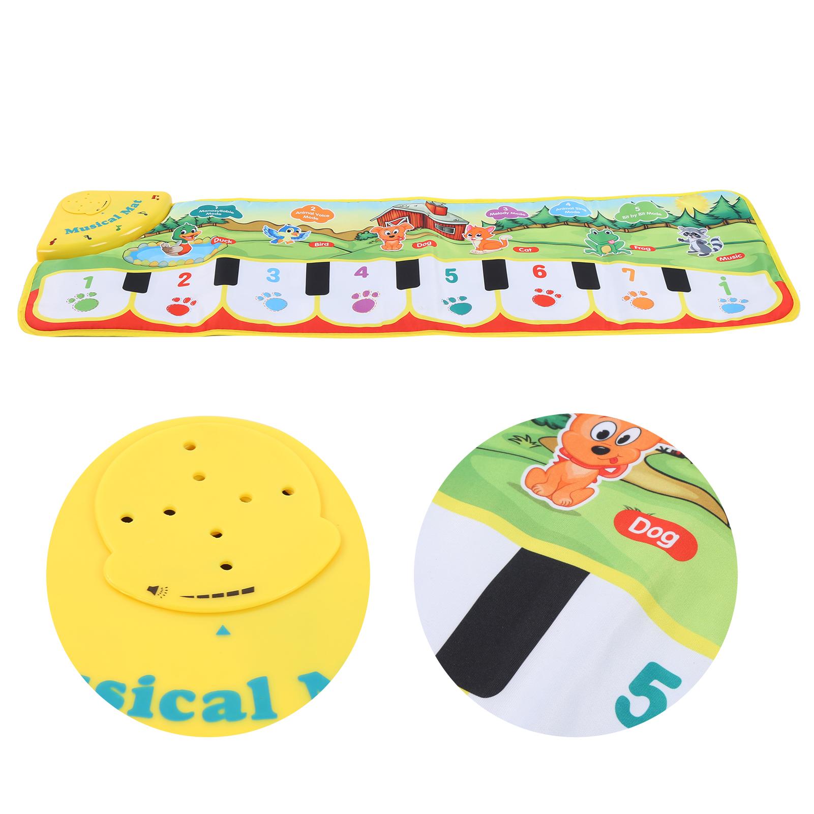 Baby Music Carpet Children Electronic Piano Keyboard Blanket Play Mat Educational Toys