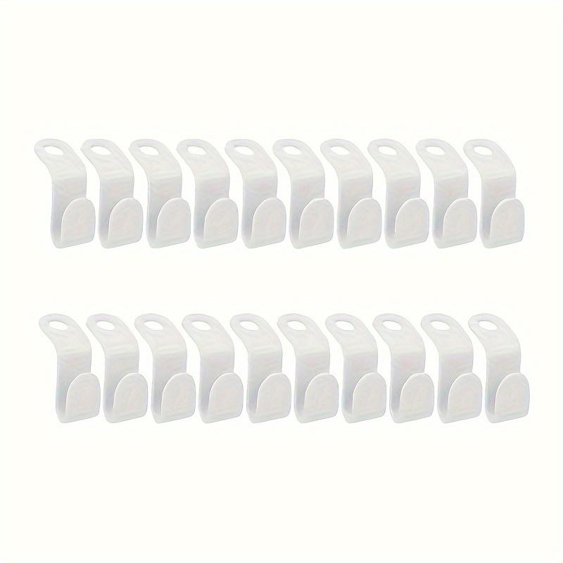 20pcs Plastic Clothes Hanger Connectors - Space-Saving Wall-Mounted Organizer, Durable Hooks for Stylish Closet Storage