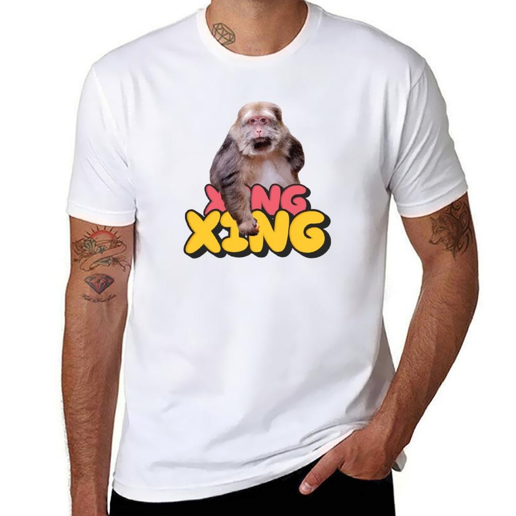 Xing Xing T-shirt Arbejde Kortærmet Bomulstop
