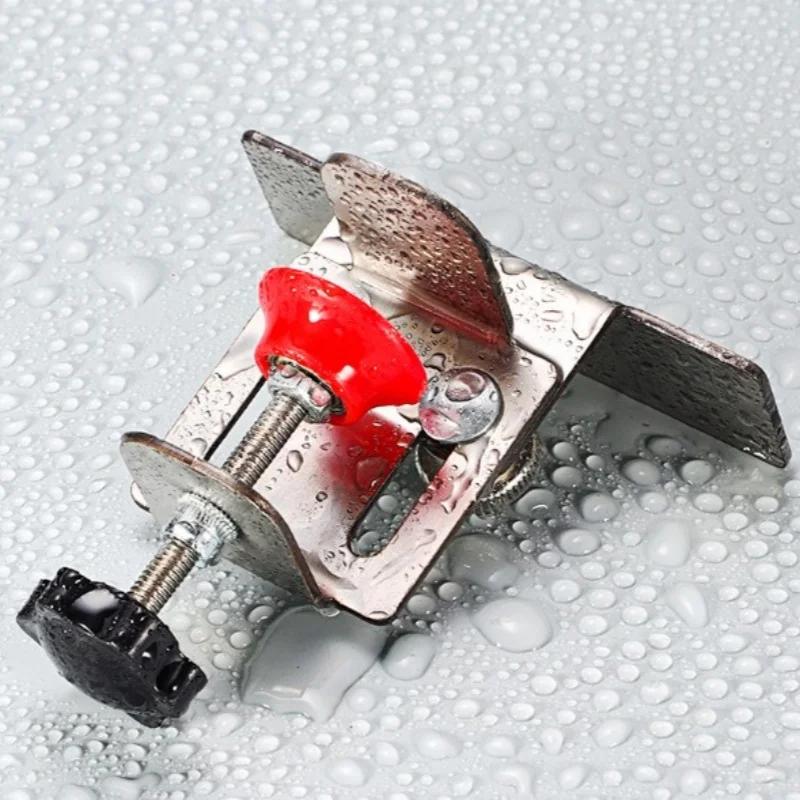 1-8PCS Cabinet Door Mounting Fixture Adjustable Cabinet Door Mounting Locator Household Stainless Steel Mounting Bracket