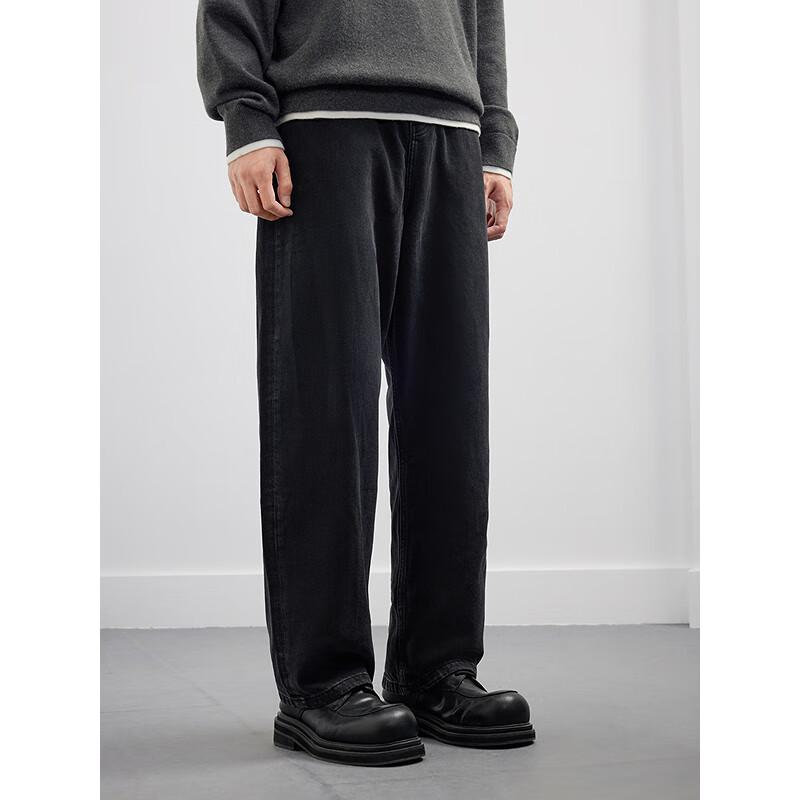 GXG Herren Jeans mit gewaschenem Used-Look, gerade geschnitten, entspannte Passform