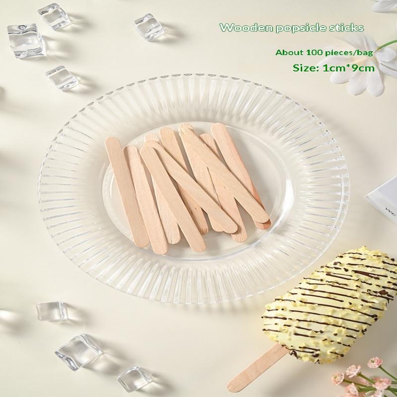 100Pcs Cartoon Ice Cream Packaging Bag Homemade Popsicle Disposable Plastic Popsicle Protective Cover Storage Sealing Bag Diy