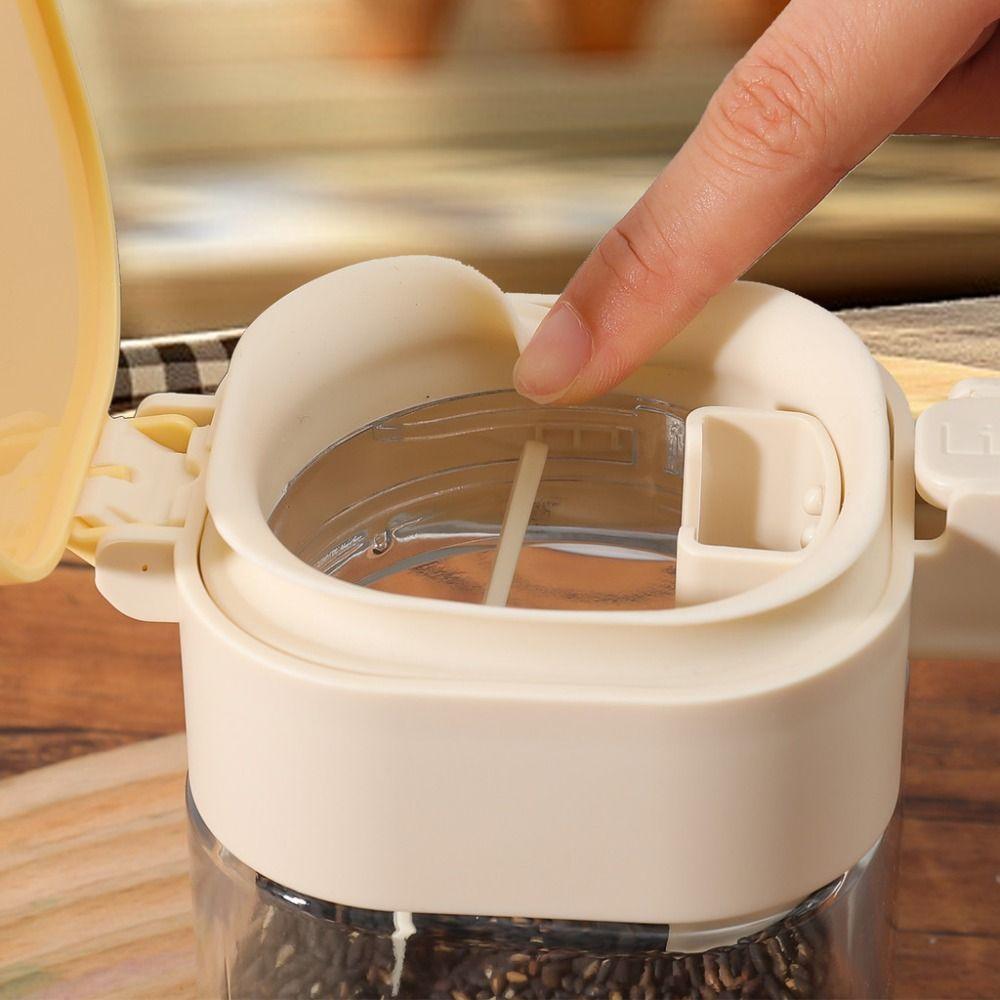 Two In One Spice Jar Quantitative Spice Storage Utensil Durable Spice Box Kitchen Supplies