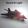 1:100 Scale F-117A Nighthawk Fighter Model Car Toy Alloy Body Rubber Tire Attack Aircraft Models Sound Light Military Toys Gifts