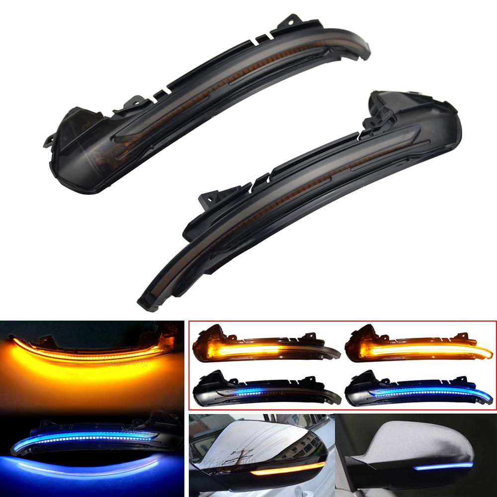 2Pieces LED Dynamic Turn Signal Light for A6 C7 C7.5 RS6 S6 4G 2012-2018 Car Side Wing Rearview Mirror Blinker Indicator