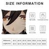 Zhongli Genshin Impact Pillow Case 3D Print Polyester Fiber 45*45 cm Home Sofa Throw Pillow Cover Decoration Festival Gift