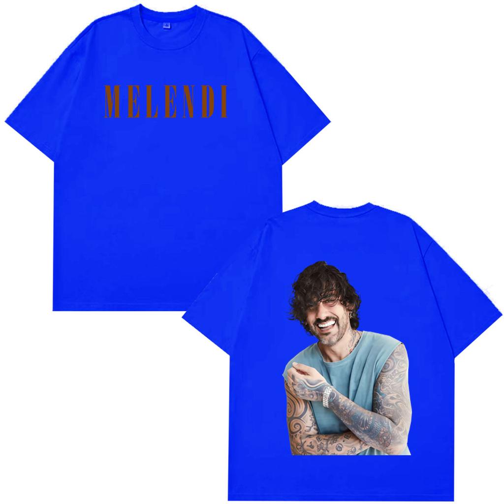Rapper Melendi 2026 Tour Print T Shirt Unisex Unisex Fashion Hip Hop Tshirt Short Sleeve Fashiona Clothing Casual Cotton T Shirts
