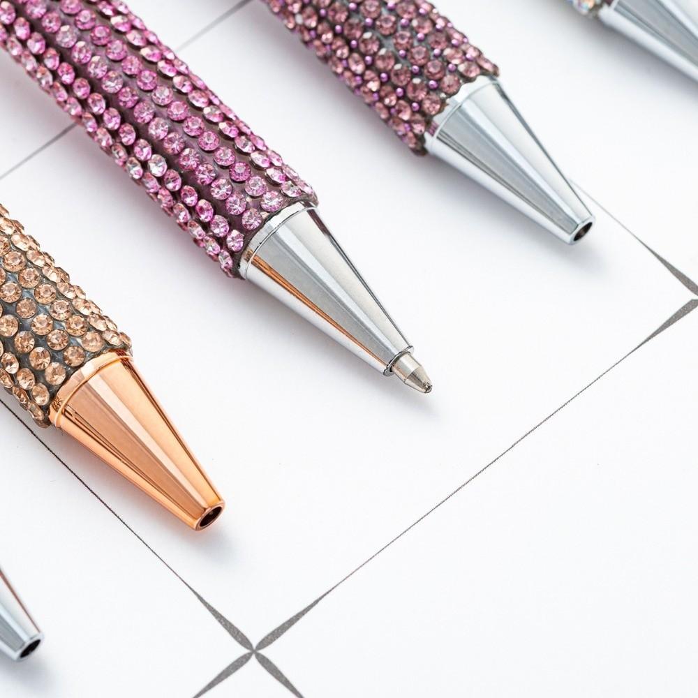 Retractable Crystal Bling Pen Crystal Bling Luxury Pen Rhinestone Ballpoint Pen  Students Teachers