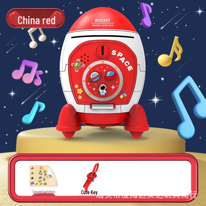 Space Rocket Astronaut Piggy Bank: Creative Savings Jar for Kids