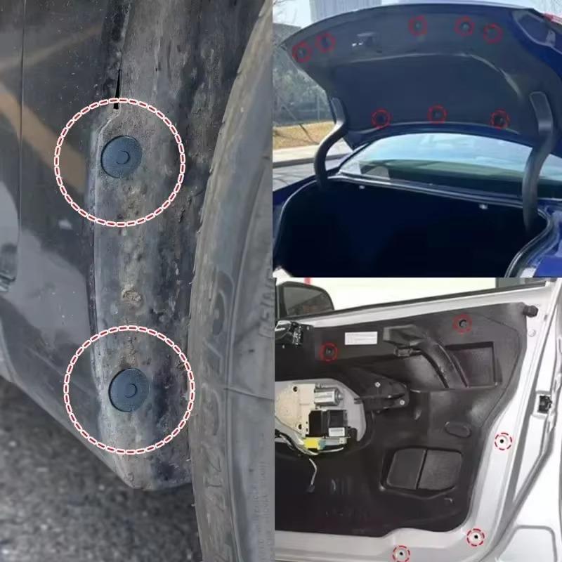 100/50pcs Plastic Bicycle Fairing Rivet Setting Panel Fastener Clips for Honda for Suzuki for Kawasaki Car Fenders Bumpers Clips