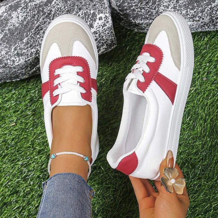 Little White Shoes Women's 2025 Summer New Korean Version of Comfortable Women's Shoes Shallow Mouth Versatile Casual Breathable Lightweight Sports