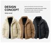 2025 Stand Collar Trendy Cotton Jacket - High-End Winter Short Coat for Men
