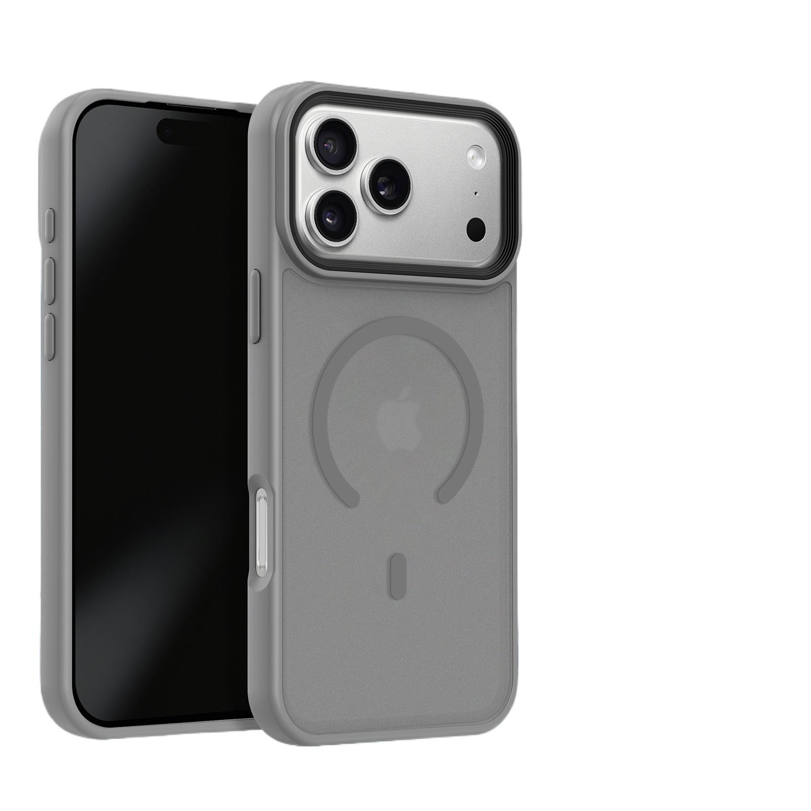 Magnetic Skin-Friendly Case for iPhone 16 Pro Max, Shockproof MagSafe Compatible Matte Protective Cover IP 17 белый