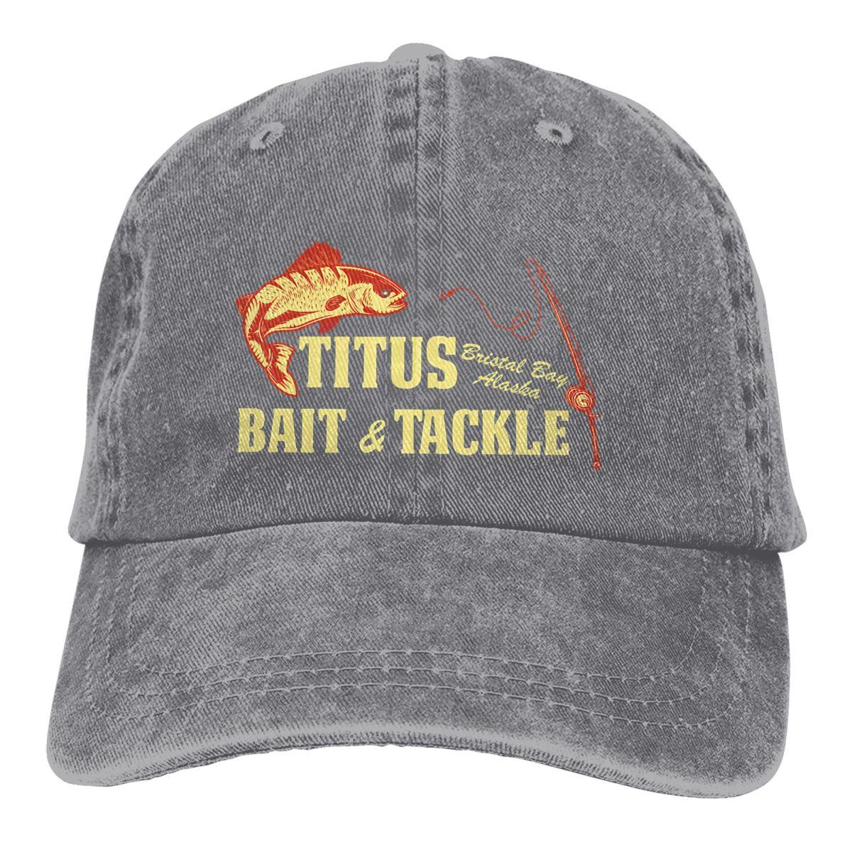 Pure Color Dad Hats Titus Bait And Tackle Womens Hat Sun Visor Baseball Caps Fishing Peaked Cap One Size