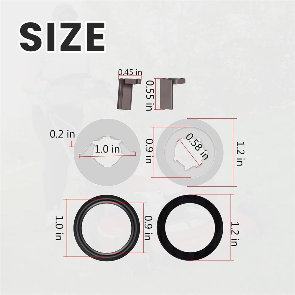 Clutch Washer Friction Ring Rhandlh Keyway Kit For Toro Super Recycler Mowers For Lawn Boy Silver and Gold Series Mowers