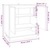 Sideboard in Sonoma Oak Finish 70 x 41 x 75 cm Particleboard