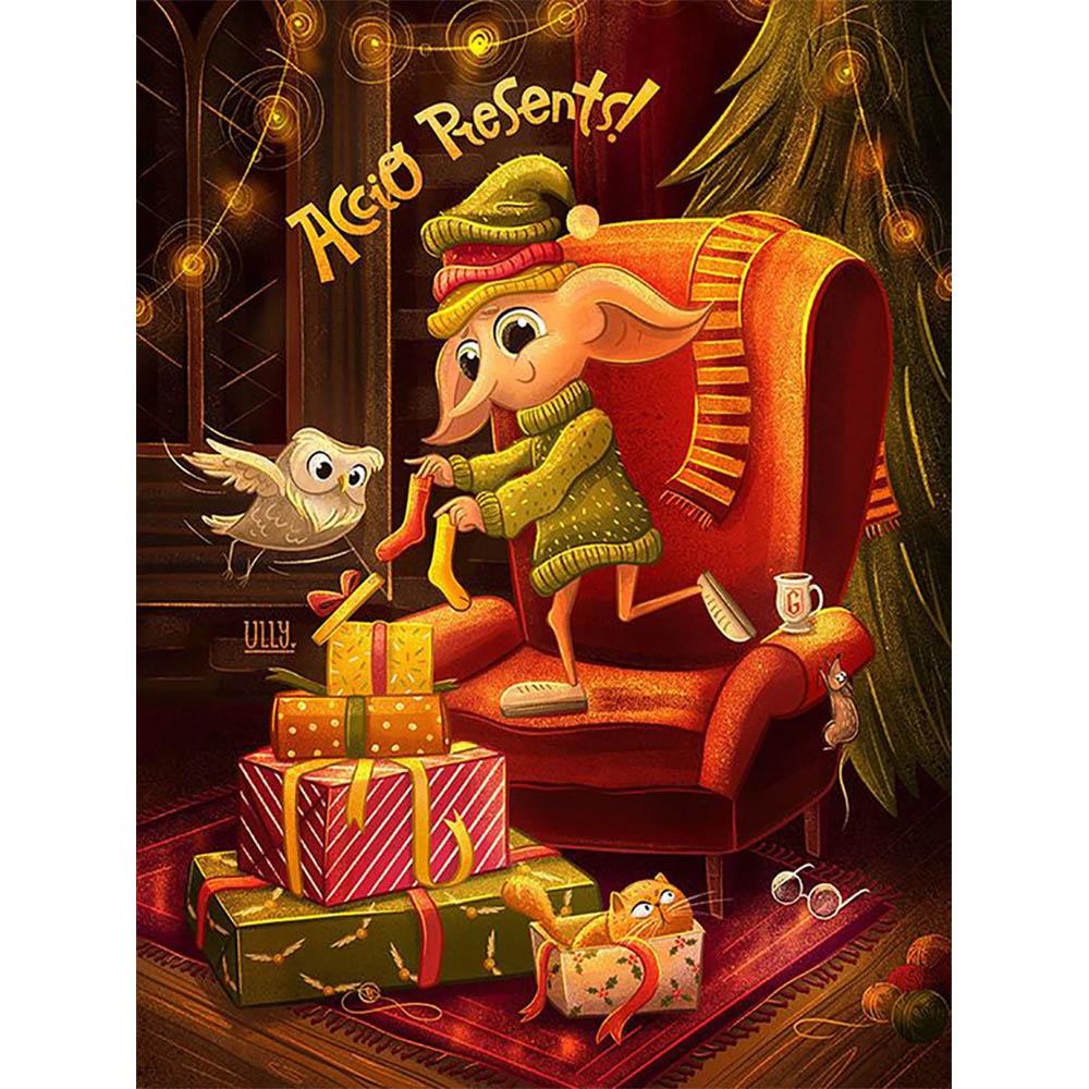 5D DIY Harry Potter Diamond Painting Elf Dobby Hogwarts School of Witchcraft and Wizardry Cross Embroidery Mosaic Art Gift