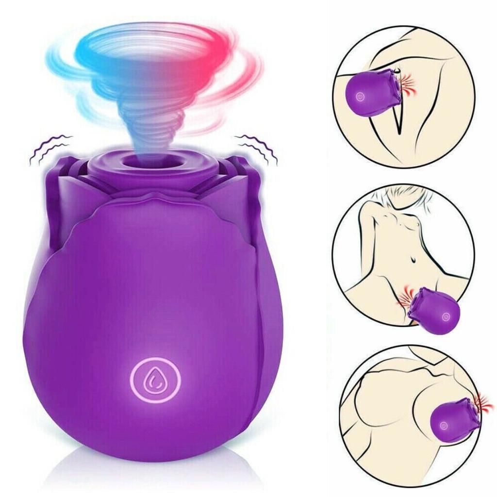 Aidier Rose sací vibrátor Clit Sucker Dildo pro ženy Sexuální pomůcka pro masáž bodu G pro ženy
